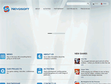 Tablet Screenshot of company.nevosoft.com